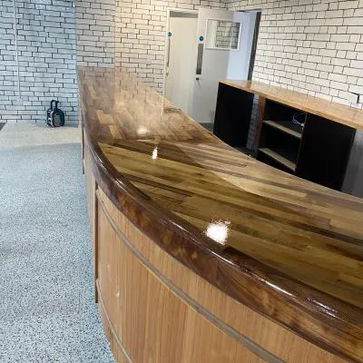 Lacquered bar top, commercial