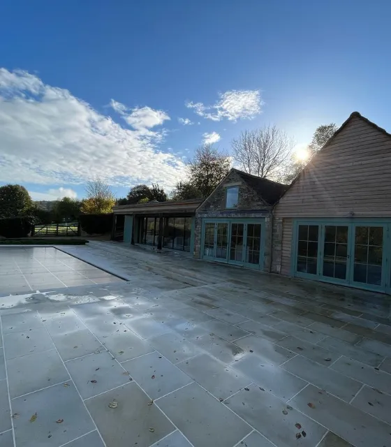 Pool house exterior
